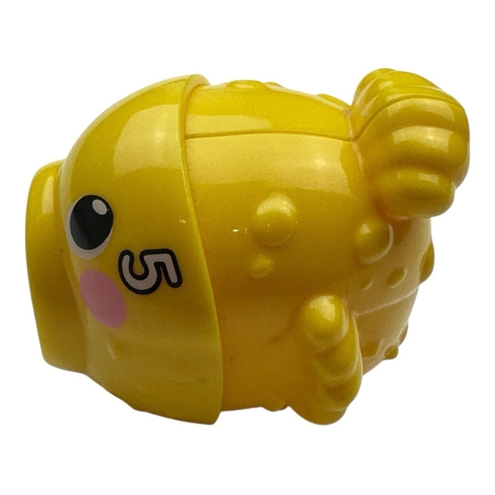 Vtech Jiggle And Giggle Fishing Set Replacement Blow Fish Yellow Piece #5